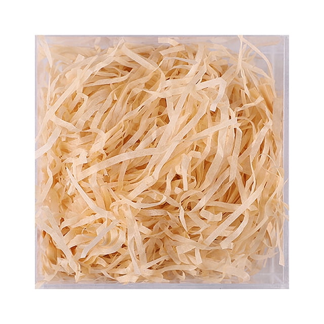 Relayinert 1 Pack Lafite Paper Raffia Filler Colorful Shredded Box Packaging Decoration Practical Wedding Party Easter New Year Champagne