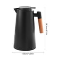 thumbnail image 1 of Yhmxh Insulated Kettle Home Use Press Kettle Double Glass Liner Handle Beechwood Strong Heat Preservation Press A Button Out Of Water Kitchen Essentials Home and Kitchen Kitchen Tools, 1 of 6