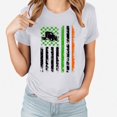 thumbnail image 1 of T-shirts de la Saint-Patrick pour Femmes, T-shirt Imprimé avec Col Rond et Manches Courtes, 1 of 3