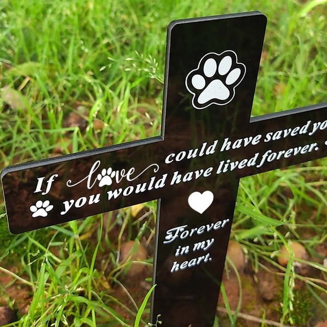 3 Paquets Plaque Commémorative en Acrylique Personnalisable pour Chien, Plaque Commémorative Personnalisée pour Perte d'Animal avec Insert Photo pour Souvenir, Déco de Maison et de Jardin, Hommage Gravé Durable et Résistant aux Intempéries pour Chien Bien-Aimé