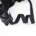 thumbnail image 5 of Sous-vêtements pour Femmes en Maille Transparente Lingerie Broderie Soutien-Gorge et String et Bas, 5 of 5