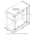 thumbnail image 5 of Pemberly Row Engineered Wood Computer Desk with Bookshelf in Espresso/Black, 5 of 5
