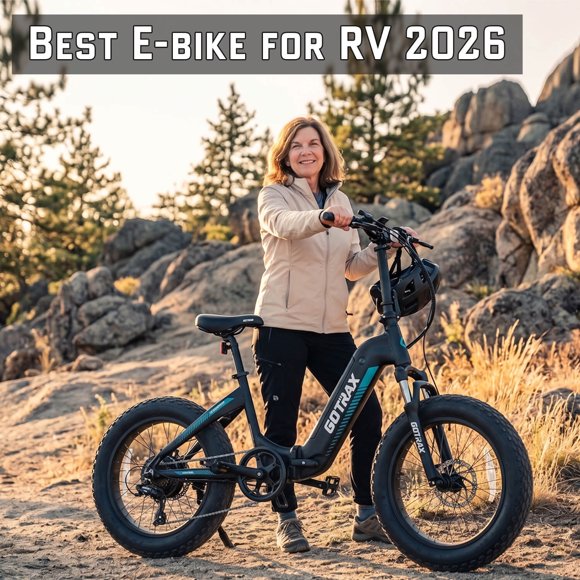 Gotrax R6 Vélo Électrique Pliant à Gros Pneus 20 Pouces x 4.0 Pouces, Moteur 500W, Batterie LG 48V 13.6Ah, Autonomie 72KM (PAS), Vitesse 32KM/H, Vitesses 7 Vitesses, Suspension avant, Écran LCD Intelligent, 5 Niveaux d'Assistance au Pédalage