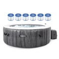 thumbnail image 1 of Intex PureSpa Plus Spa Gonflable en Bois Gris avec 6 Cartouches de Filtre, 1 of 12