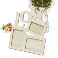 thumbnail image 2 of 1Set Wooden Family Frame Hollow Love Shape Beige For Art Enthusiasts, 2 of 5