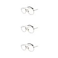 thumbnail image 3 of relayinert Fashionable Polarized Lens Small Square For Trendy Style Materials silver frame C7 3Set, 3 of 6