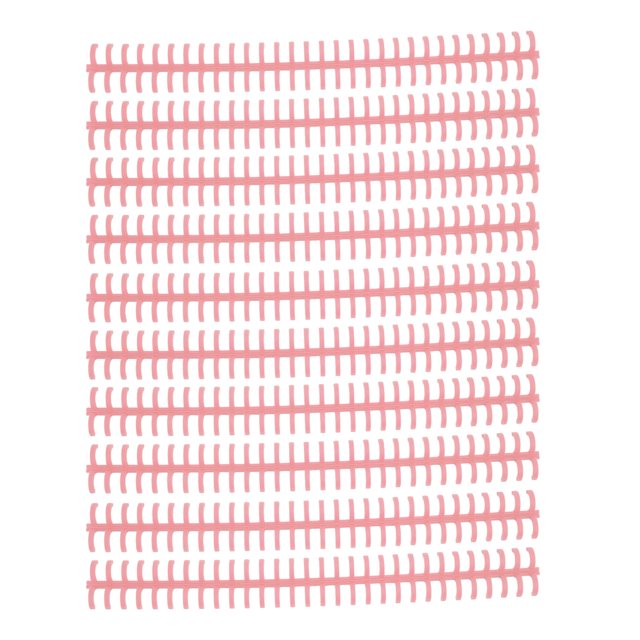 Binding Strip, Binding Comb 30 Hole 65 Sheet Holdable Wear Resistant 10 Pcs For Loose Leaf Paper Rouge Pink