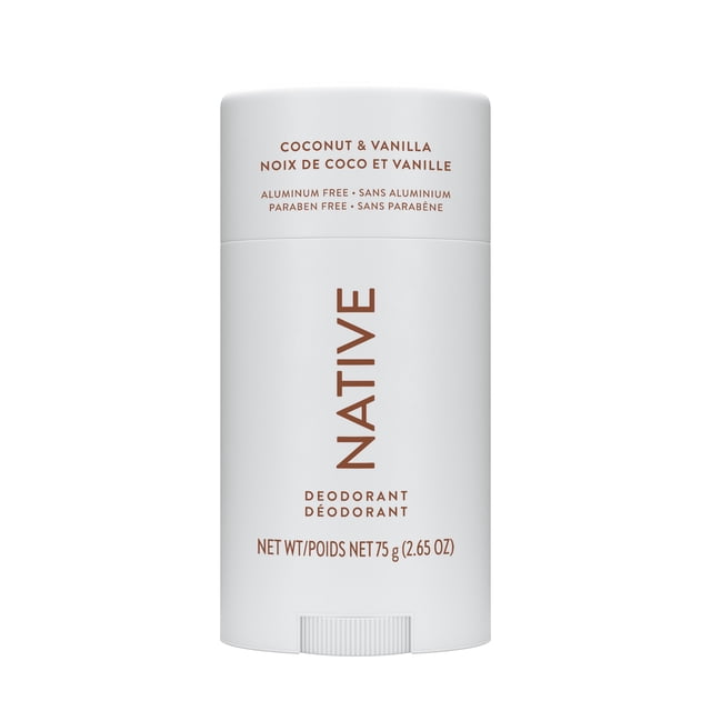 Native Natural Deodorant, Coconut & Vanilla, Aluminum Free