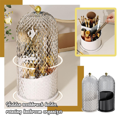 thumbnail image 4 of Transparent Dustproof Cosmetic Storage Box Makeup Brush Storage Box Suitable for Dressing Table Bathroom Countertop B, 4 of 7
