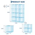 thumbnail image 3 of EDTara Modular Wire Cube Storage Organizer, 12-Cube Metal Grid Shelf Unit for Closet, Books, Office, or Entryway, 3 of 9