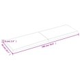 thumbnail image 2 of vidaXL Table Top Light Brown 180x50x(2-6) cm Treated Solid Wood Oak, 2 of 7