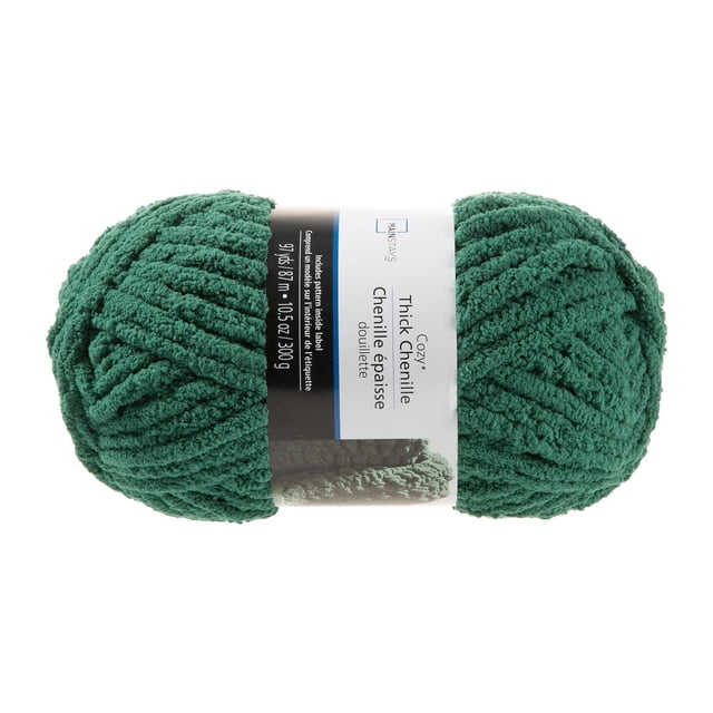 Mainstays Thick Chenille Yarn Forest Green