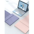 thumbnail image 2 of REQO iPad 10th Generation 2022 Case with Trackpad Keyboard, Stand Folio Smart Cover with Pencil Holder, Touchpad Round Key Magnetically Detachable Keyboard for 10.9 inch iPad 10 (Blue), 2 of 9