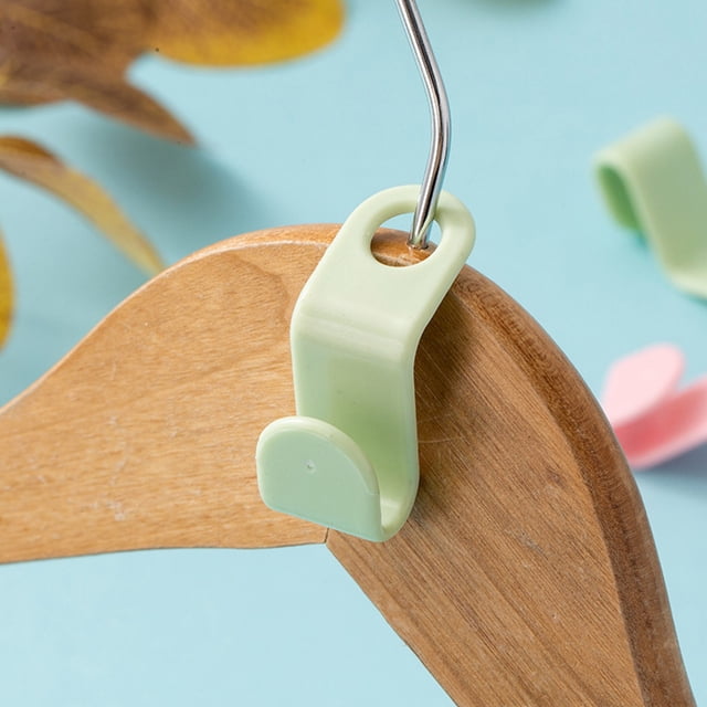 EGNMCR Hooks for Hanging Flocking Clothes Hanger Home Easy Hook Closet Organizer hang ger