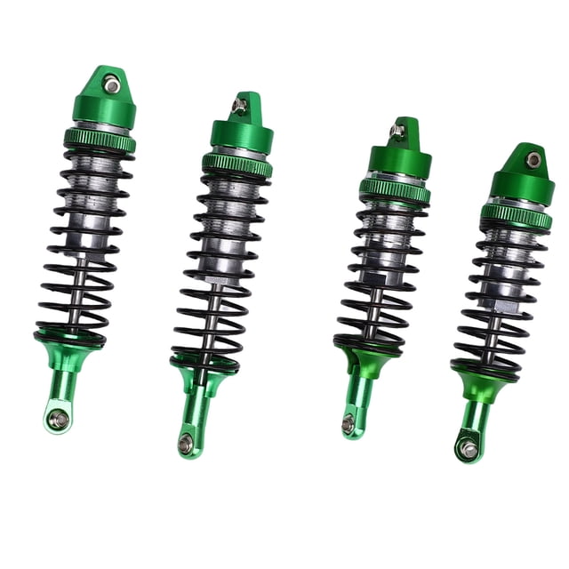 2 Pairs RC Shock Absorbers, RC Car Shock Damper, Aluminum Alloy Front Rear Shocks Fit for 1/10 Scale RC Crawler