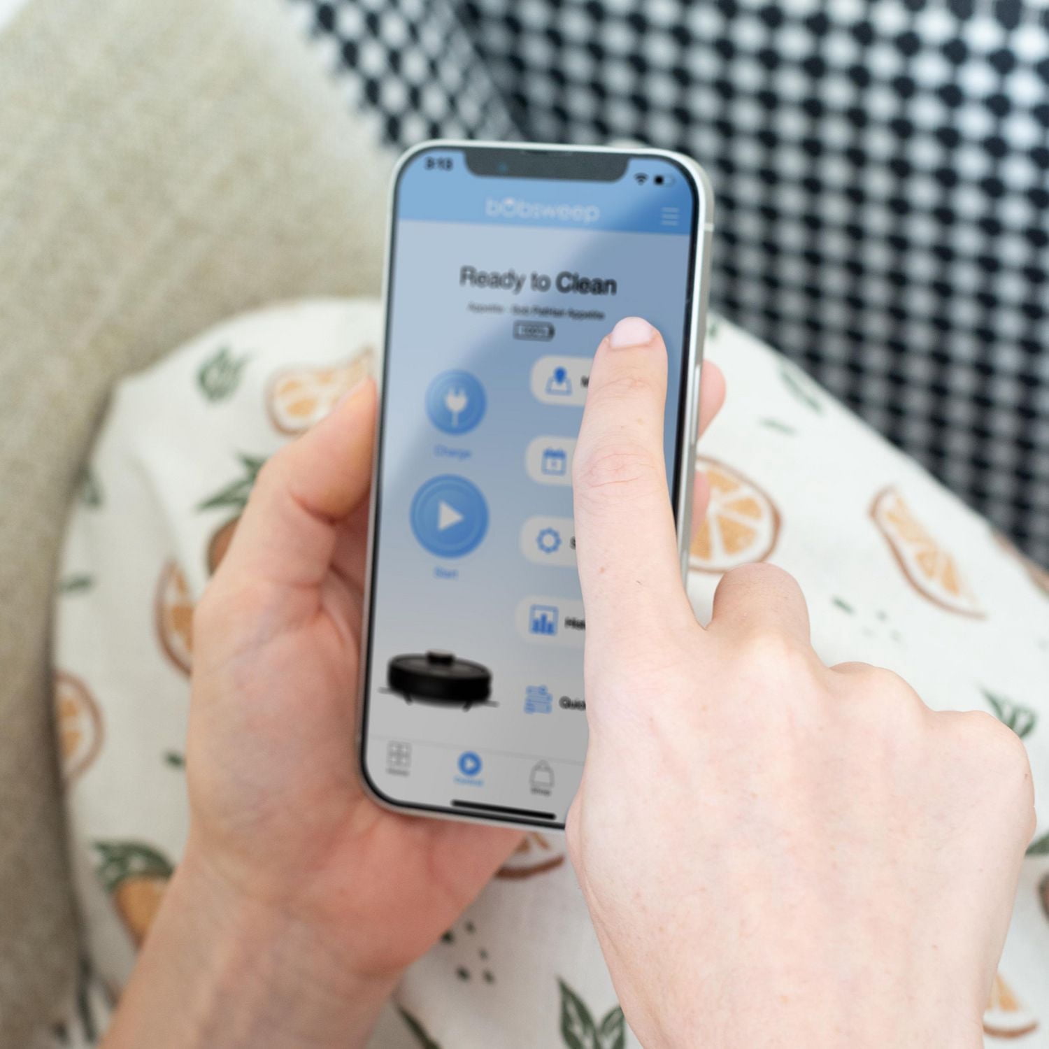 bObsweep PetHair Appetite Wi-Fi Connected Robotic Vacuum and Mop, with Q-SLAM Advanced Mapping Technology