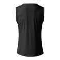 thumbnail image 5 of Men's Summer Athletic Sleeveless Crew Neck Tight Fit Muscle Workout Vest Top, 5 of 5