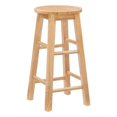 thumbnail image 1 of Linon Sims 24" Backless Wood Counter Stool in Natural Brown, 1 of 14