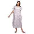 thumbnail image 4 of Moomaya Printed Nightdress For Ladies Cotton Ruffled Border Nursing Night Gown, 4 of 5