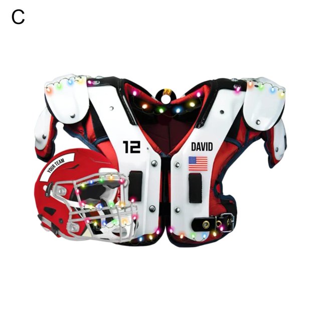 Cadeau d'Ornement de Voiture avec Casque Chic Pendentif de Football Robuste