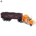 thumbnail image 1 of 1 65 Modèle de Camion en Alliage Réaliste Simulé Détaillé Américain Super Long Modèle de Camion de Transport pour Adultes, 1 of 10