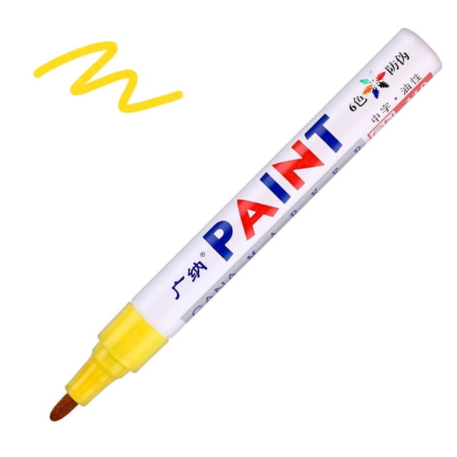 Ynlkorvg 1Pcs Waterproof Permanent Paint Marker Pen For Car Tyre Tire Tread Rubber Metal 5ML