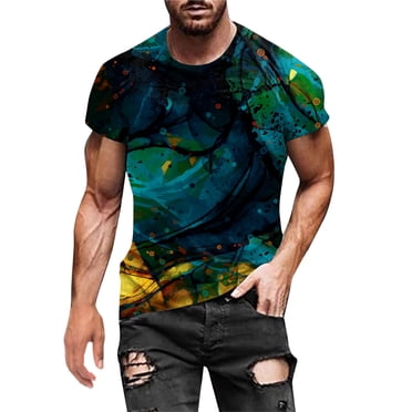 Ketyyh-chn99 T-Shirt Homme Décontracté sous-Chandails pour Hommes 2024 Été T-Shirt à Manches Longues pour Homme T-Shirt Classique Doux T-Shirts pour Homme Vert,2TG