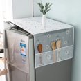 thumbnail image 1 of Feltree Washing Machine Cover-proof and Oil-proof Dryer Top Cloth with Side Storage Bag Cotton Linen Kitchen Refrigerator Appliance Protection Cover, 1 of 7