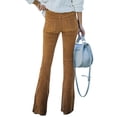 thumbnail image 3 of MAWCLOS Ladies Loose Fit Elastic Waisted Palazzo Pant Loungewear With Pockets Flare Pants Camel M, 3 of 3