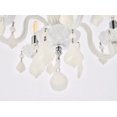 thumbnail image 4 of Elegant Lighting Rococo 15" 4 Light Royal Crystal Chandelier in White, 4 of 6