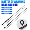 thumbnail image 2 of CAROOTU Fishing Rod Pole Smooth Guided Ring Comfortable Handle Corrosion Resistant for Anglers Sea, 2 of 6