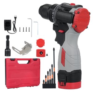 16.8V Ensemble de perceuses à impact sans fil avec 2 Piles, chargeurs et accessoires – 45N.M Torque, double contrôle de vitesse, conception ergonomique pour la maison et DIY Projets