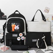 TopLLC Elementary School Backpack Large Capacity Messenger Bag Beam Bag Pencil Case School Bag Handbag