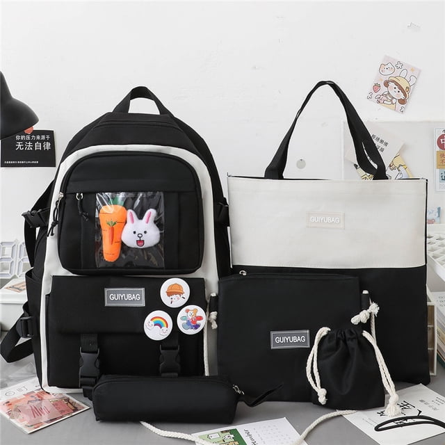 TopLLC Sac à Dos d'École Primaire Grande Capacité Sac Messager Sac à Cordon Trousse Sac d'École Sac à Main