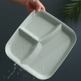 thumbnail image 3 of Divided Plates For Adults 10 Inch Plastic Reusable Dinner Plate With 3 Sections For Portion Control Picnic Camping And Family Meals, 3 of 6