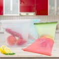 thumbnail image 3 of LNGOOR 4 Pcs Sac de Rangement Alimentaire en Silicone Réutilisable Étanche et Réutilisable Sac de Congélation Voyage/ Sac de Rangement pour la Maison Sacs-Cadeaux de Cuisine Sacs pour Scelleuse sous Vide-1 Sac Gallon Réutilisable/ 1 Sable Réutilisable, 3 of 7