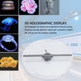 thumbnail image 3 of 3D Holographic Projector, 42cm LED 3D Hologram Fan Advertising Display Projector, 2000x224, Support Mobile APP, for Shop, Bar, Advertising Display, 3 of 7
