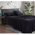 thumbnail image 4 of Home Beyond & HB design - Thermal Solid Bed Sheets Set Queen Size - 4-Piece Flannel Fleece Bedding Sheet Set with Deep Pocket - Super Soft C, 4 of 5