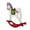 thumbnail image 3 of Christmas Rocking Horse Decoration Home Decor Wooden Crafts Festival Decoration, 3 of 9