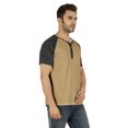 thumbnail image 2 of Inkmeso T-Shirts Classiques Henley à Manches Raglan Courtes en Coton Légers Unis pour Hommes, 2 of 7