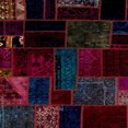 thumbnail image 1 of Ahgly Company Indoor Square Abstract Black Patchwork Area Rugs, 8' Square, 1 of 6
