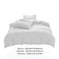 thumbnail image 3 of Soft Washed Cotton 4-Piece Bedding Set - Full/Queen Size Duvet Cover & Sheet Set for Comfortable Sleep, 3 of 9