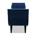 thumbnail image 4 of Banc d'Entrée à Accoudoirs Évasés Capitonné Alma Bleu Marine, 4 of 10