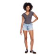 thumbnail image 2 of No Boundaries Women's Rib Henley Tee, 2 of 6