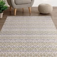 thumbnail image 1 of Mainstays Modern Abstract Pattern Velvet Plush Yellow, Machine Washable Area Rug 4x6, Ideal for Living room, Dining area, bedroom, 1 of 5