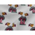 thumbnail image 4 of oneOone Viscose Jersey Fabric Bird & Mushroom Block Printed Fabric 1 Yard 60 Inch Wide, 4 of 4