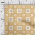 thumbnail image 2 of oneOone Silk Tabby Yellow Fabric Geometric Craft Projects Decor Fabric Printed By The Yard 42 Inch Wide, 2 of 4