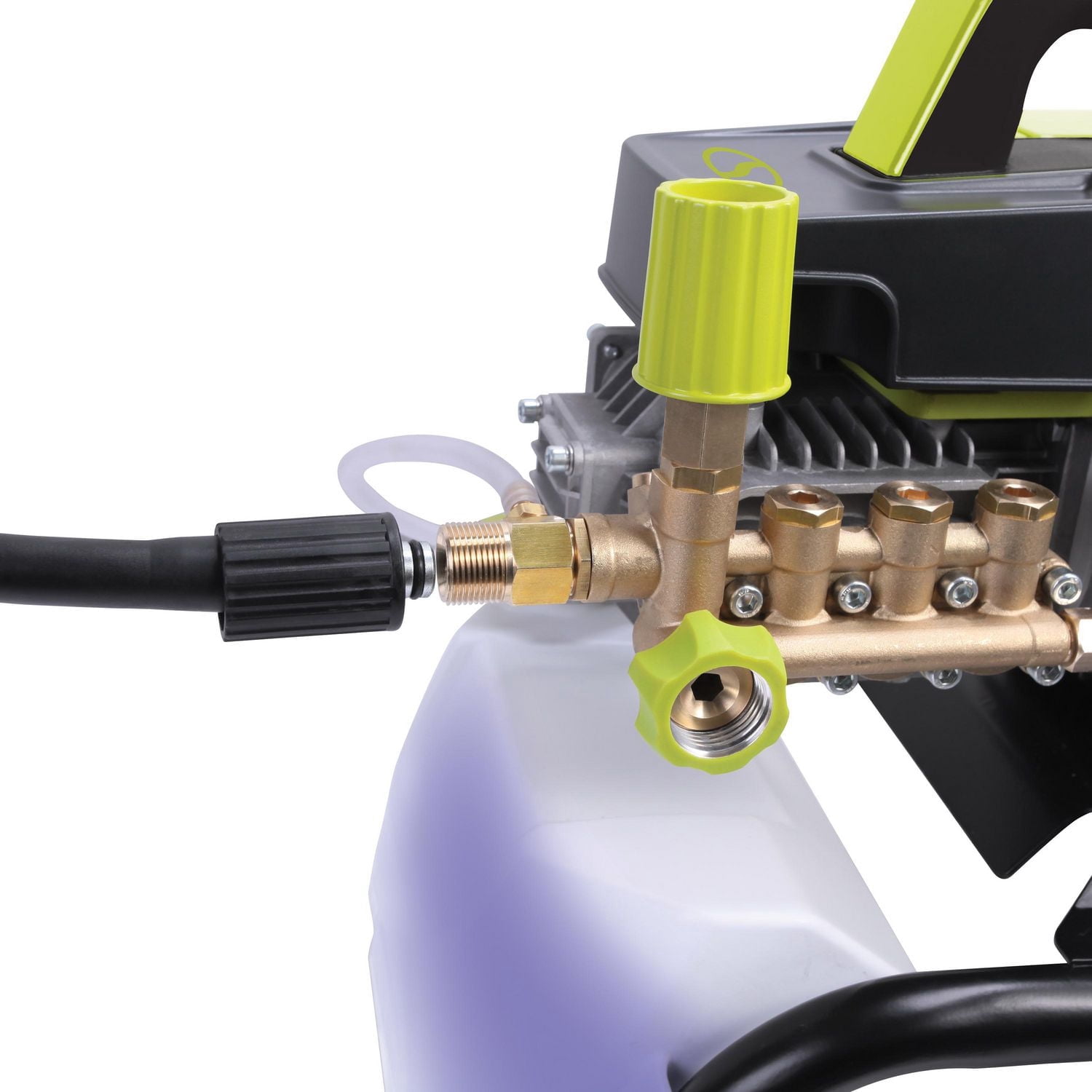 Sun Joe SPX9005-PRO Commercial Series Cold Water Electric Direct Drive Crank Shaft Pressure Washer, 2.15 HP Brushless Induction Motor, 120 Volt, Wall Mount, Roll Cage, 1300 PSI Max* , 2 GPM Max*