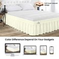 thumbnail image 2 of SGI Bedding 9 Inch Wrap Around Bed Skirt | Microfiber Bed Skirt | Fade Resistant, Wrinkle Free, Anti-static, Decorative, Extra Storage Space, Clutter-Free | Twin, Ivory, 2 of 6