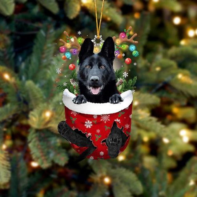 RKSTN Fall Decorations for Home Funny Christmas Tree Decorations, Suitable For Dogs - Gifts For Dog Lovers - Christmas Decorations - Lovely Stockings Dog Christmas Tree Decorations